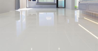 Elegant Tile Floor in Entryway